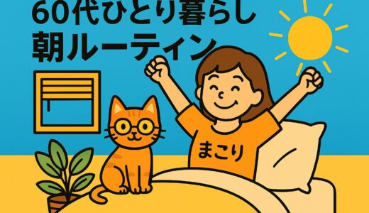 60代　ひとり暮らし朝のルーティン